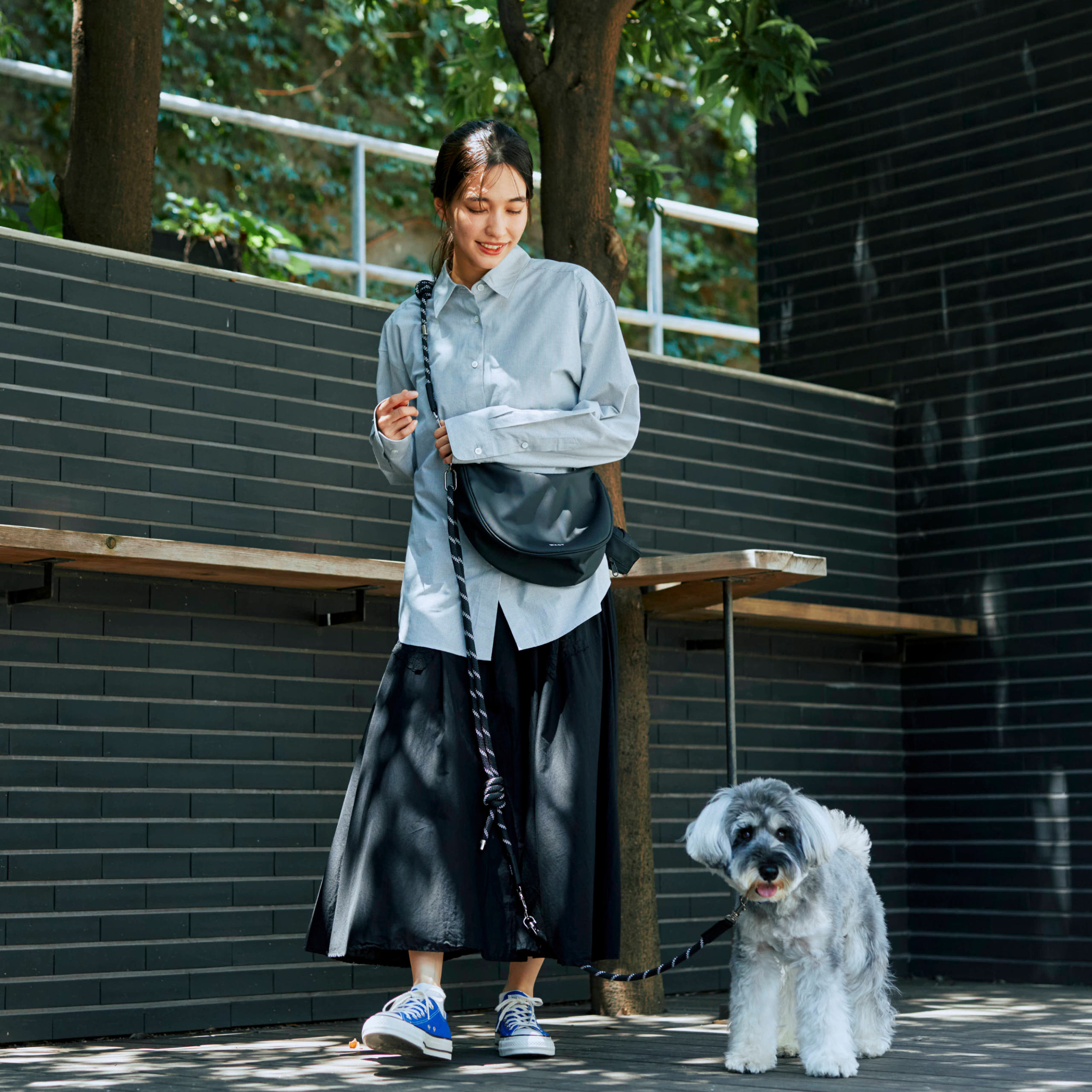 WAGY SHOULDER LEAD BAG | リード付きお散歩バッグ WAGY SHOULDER LEAD BAG | リード付きお散歩バッグ