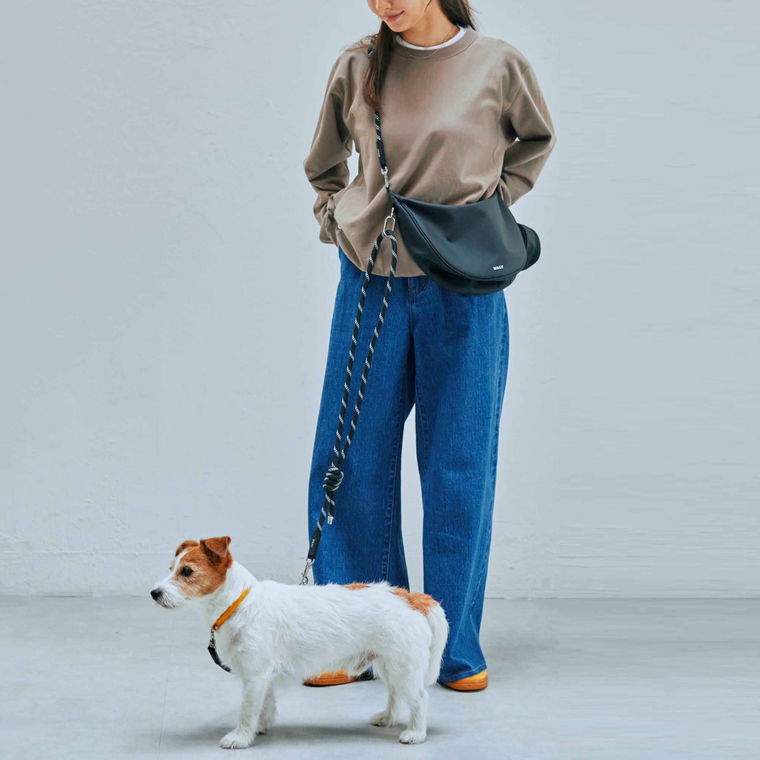 WAGY SHOULDER LEAD BAG | リード付きお散歩バッグ WAGY SHOULDER LEAD BAG | リード付きお散歩バッグ